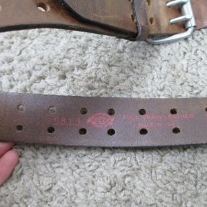 Dickies Accessories - Dickies Leather Belt Double Holes 36 Brown Biker Dickies Accessories - Dickies Leather Belt Double Holes 36 Brown Biker